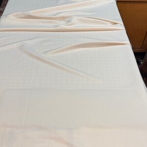 Elegant Cream Polyester fabric 2.14 yards